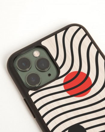 optical iphone wooden case by wood'd - side