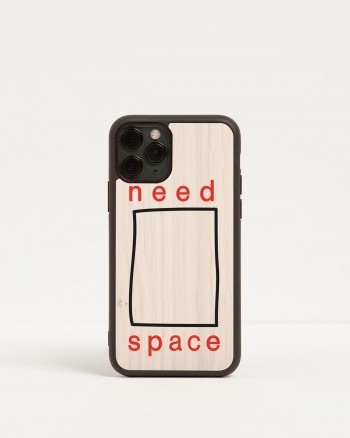 need space iphone case by wood'd - front