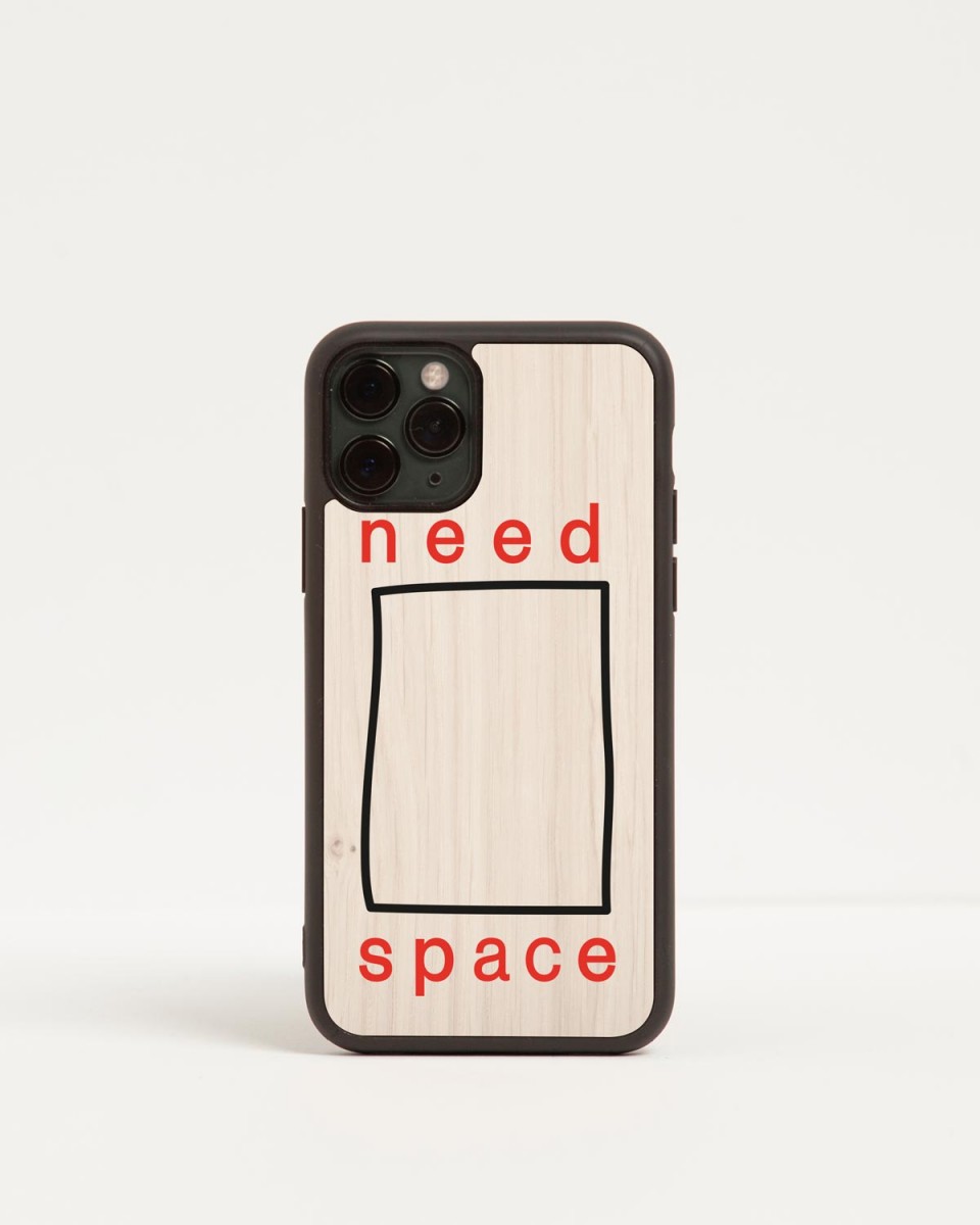 need space iphone case by wood'd - front need space iphone case by wood'd - front