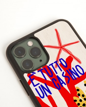 casino iphone 11 pro case by wood'd - side