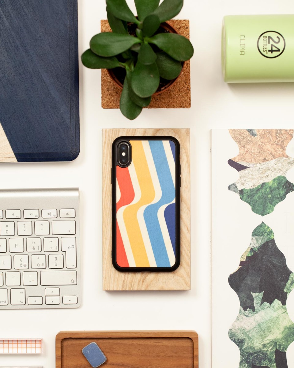 stripes wood'd cover iphone 11 pro - back
