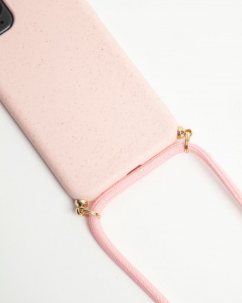 Necklace Cover by Wood'd | Compostable Pink