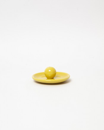 INCENSE PLATE YELLOW
