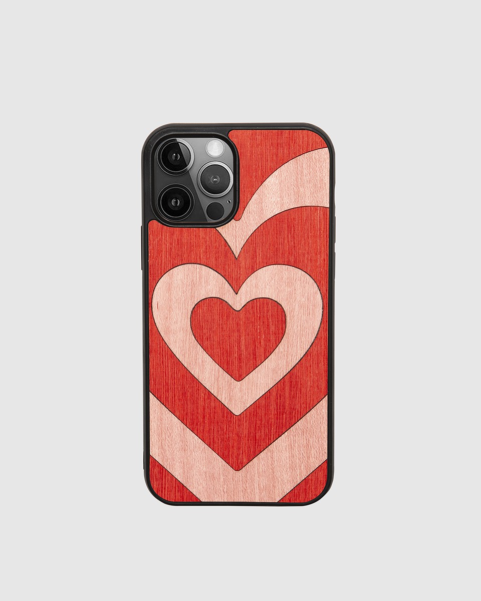 Cuore Matto Nero iPhone and Huawei Case - Wood'd